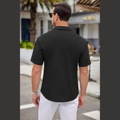 VIVVA® Nemačkavé tričko s krátkym rukávom | BRILLSHORT Čierna S/M