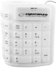 Esperanza Silikónová klávesnica biela EK126W
