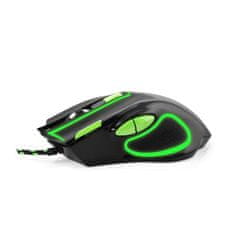 Esperanza Optická herná myš 7D - MX401 HAWK - zelená EGM401KG