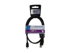 Esperanza Kábel Micro USB - USB 1 m čierny EB143