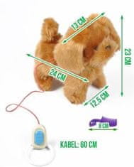 Kruzzel Iso Trade 1302 Interaktívny psík, hnedý 11260