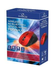 Titanum Bezdrôtová myš červená Fornax TM122R 6 tlačidiel