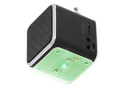 KIK Dobíjacie prenosné rádio Bluetooth LCD reproduktor TD-V26 sivé KX5773