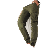 Dstreet Pánske bojové nohavice POLLY zelené ux4145 XL