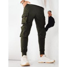 Dstreet Pánske bojové nohavice POLLY zelené ux4171 XL