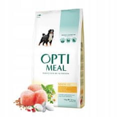 OptiMeal suché krmivo pre psy veľkých plemien s kuracím mäsom 12 kg