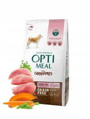 OptiMeal suché krmivo pre psov bez obilnín s bravčovým mäsom a zeleninou 1,5 kg