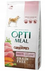 OptiMeal suché krmivo pre psov bez obilnín s bravčovým mäsom a zeleninou 1,5 kg