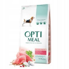 OptiMeal suché krmivo pre psy stredných plemien s morčacím mäsom 12 kg