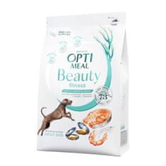 OptiMeal Beauty FITNESS GRAIN FREE kompletné suché krmivo bez obilnín pre dospelé psy všetkých plemien - Zdravá hmotnosť a kĺby 4 kg