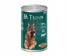 Dr.Trend konzerva pre psov s hovädzím mäsom 70% 8x1250g