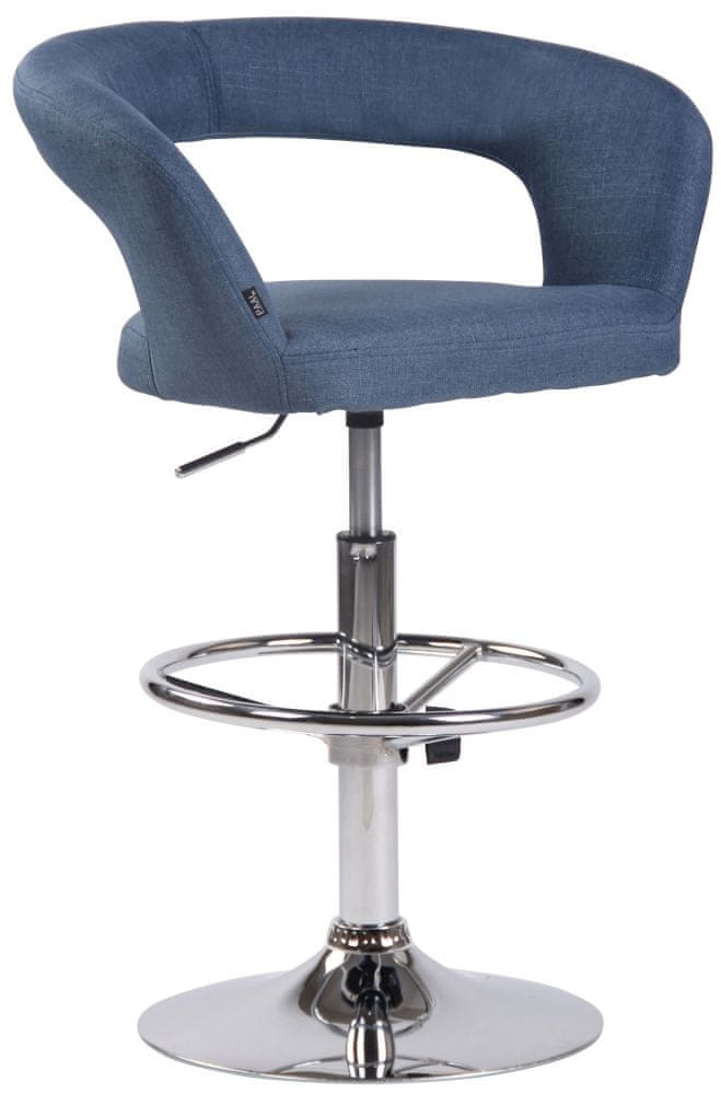 BHM Germany Barová stolička Jaen, textil, modrá