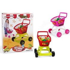 W'Toy  Nákupný vozík s doplnkami: zelenina, ovocie