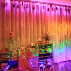 Netscroll Svetelný záves s 300 farebnými LED svetlami, ColorfulCurtain