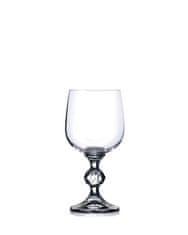 Crystalex Bohemia Crystal poháre na víno Claudia 230ml (set po 6ks)