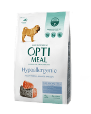 OptiMeal hypoalergénne suché krmivo pre psov s lososom 4 kg