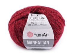 Manhattan Pletacia priadza 50 g - (913) červená