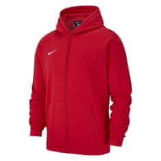 Nike Mikina červená 137 - 147 cm/M Team Club 19 Full-zip Fleece Hoodie Junior