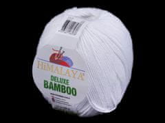 Bamboo Pletacia priadza Deluxe 100 g - (01) biela