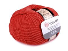 YarnArt Pletacia priadza Gina / Jeans 50 g - (26) červená svetlá