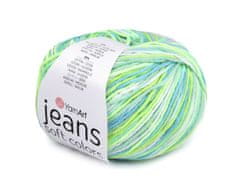 Pletacia priadza Jeans Soft Color 50 g - (6211) zelená sv.