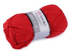 YarnArt Pletacia priadza Gina / Jeans Plus 100 g - (90) červená svetlá