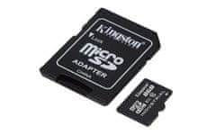 Kingston 8GB microSDHC Industrial C10 A1 pSLC Card + SD adaptér
