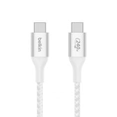 Belkin Boost charge USB-C kábel 240W, 2m, biely