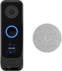 Ubiquiti Video zvonček UniFi Protect UVC-G4 Doorbell Pre PoE Kit, Duálna kamera, 5Mpx s Infra + 8Ppx + PoE zvonček