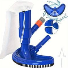 Vixson Ručný bazénový vysávač s nezávislou filtráciou a s príslušenstvom (1 x kefová hlavica so záchytným vreckom) | POOLOOVER