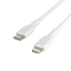 Belkin kábel USB - C - Lightning, 1m, biely