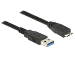 DELOCK Kábel USB 3.0 Typ-A samec > USB 3.0 Typ Micro-B samec 0,5 m čierny