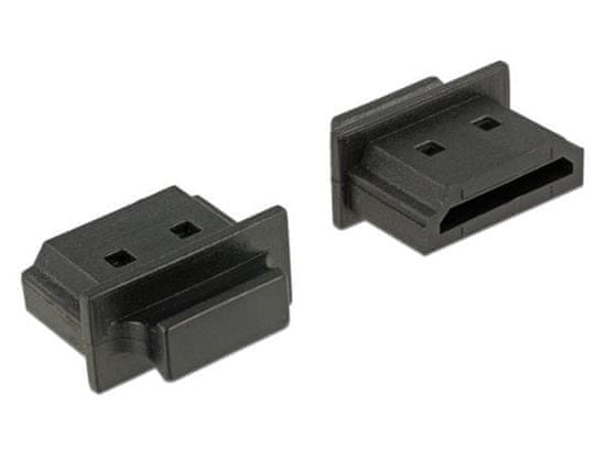 DELOCK Prachová záslepka pre HDMI-A samica s uchopením 10 kusov čierna