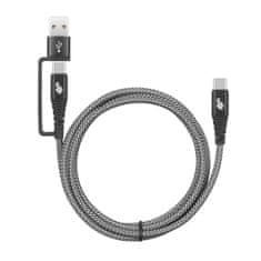TB TOUCH 2v1 kábel USB-C - USB C s USB A, 1,2 m