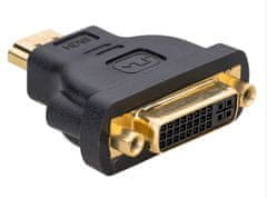 Akyga adaptér DVI-F/HDMI-M/Duplex/cierna