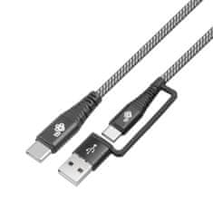 TB TOUCH 2v1 kábel USB-C - USB C s USB A, 1,2 m