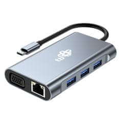 TB TOUCH USB C 8v1 - 2x HDMI, USB, VGA, RJ45, PD