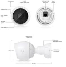 Ubiquiti IP kamera UniFi Protect UVC-G5-Bullet, outdoor, 4Mpx, IR, PoE napájanie, LAN 100Mb (3-pack)