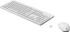 HP 230 klávesnica a myš/bezdrôtová/white