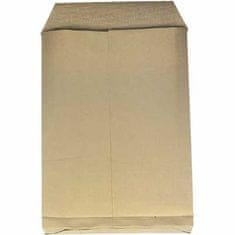 Obchodné tašky s krížovým dnom a textilnou výstužou - B4, hnedé, 200 ks