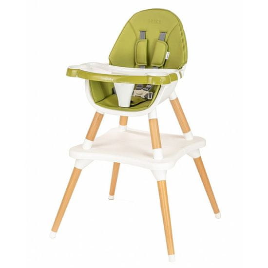 NEW BABY Jedálenská stolička 3v1 New Baby Grace green