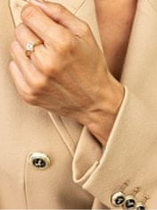 Emily Westwood Pôvabný pozlátený prsteň s čírym zirkónom Presley EWR23064G