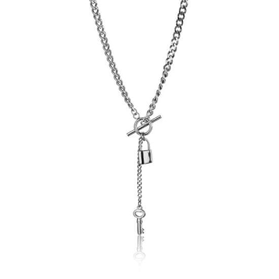 Marc Malone Originálny oceľový náhrdelník Payton Silver Necklace MCN23111S