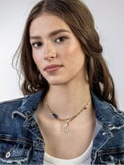 Emily Westwood Módny pozlátený náhrdelník s lazuritom Emersyn EWN23036G