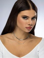 Emily Westwood Dvojitý oceľový náhrdelník Adelyn EWN23094S