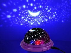 Sobex Hviezdny projektor nočné svetlo obloha kolo viedol