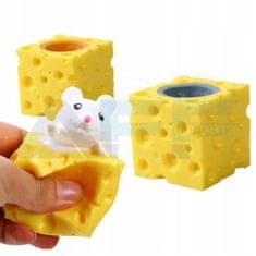 AFF  4054 Antistresová hračka - syr s myšou