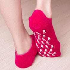 Netscroll 2x zvlhčujúce silikónové ponožky, ponožky pre starostlivosť o suché a popraskané chodidlá, ponožky s gélom a vitamínmi, ideálne riešenie pre popraskané a unavené nohy, SpaSocks