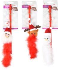 Flamingo Vianočná hračka pre mačky snehuliak/santa/sob