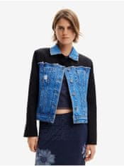 Desigual Čierno-modrá dámska džínsová bunda Desigual Wheeler S
